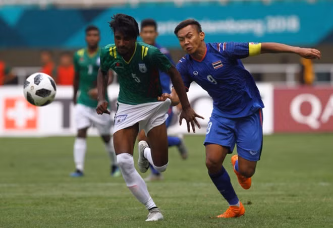 Tuyển Olympic Thái Lan gây thất vọng lớn ở ASIAD 2018.