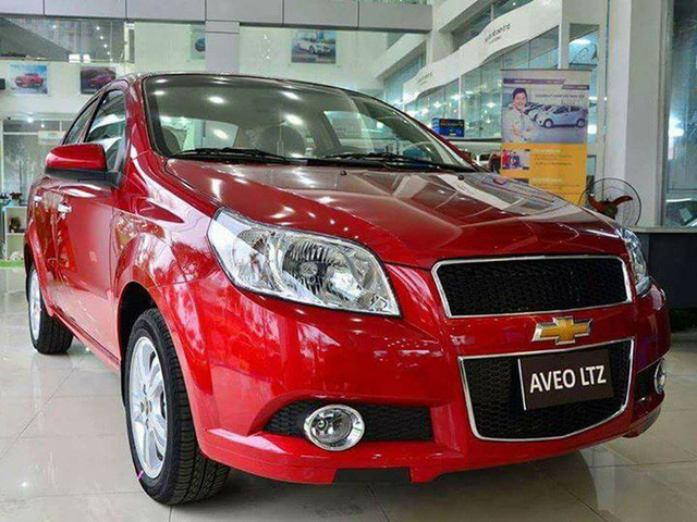 ​Mẫu sedan hạng B Chevrolet Aveo khi giảm giá bán tới 80 triệu đồng.
