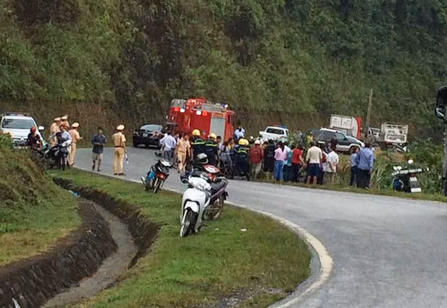 Khu vực xảy ra vụ tai nạn - Ảnh: Facebook