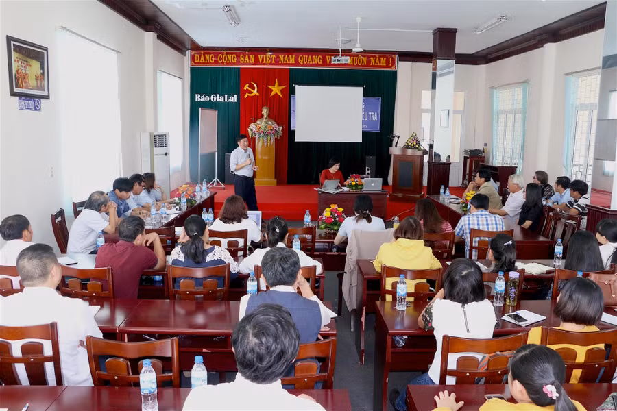 Quang cảnh lớp tập huấn. Ảnh: Hồng Thi