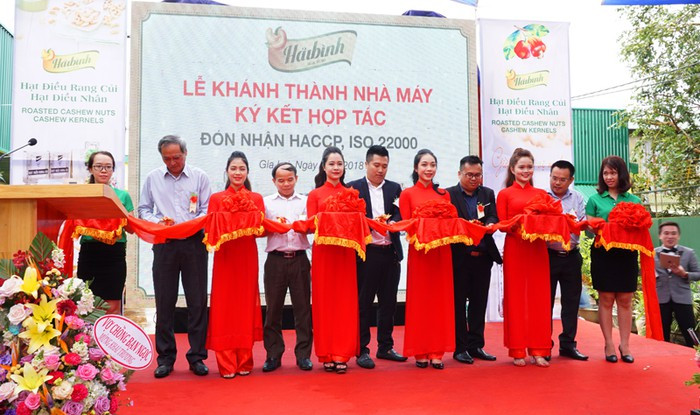 Lễ Khánh thành nhà máy chế biến hạt điều tại Gia Lai