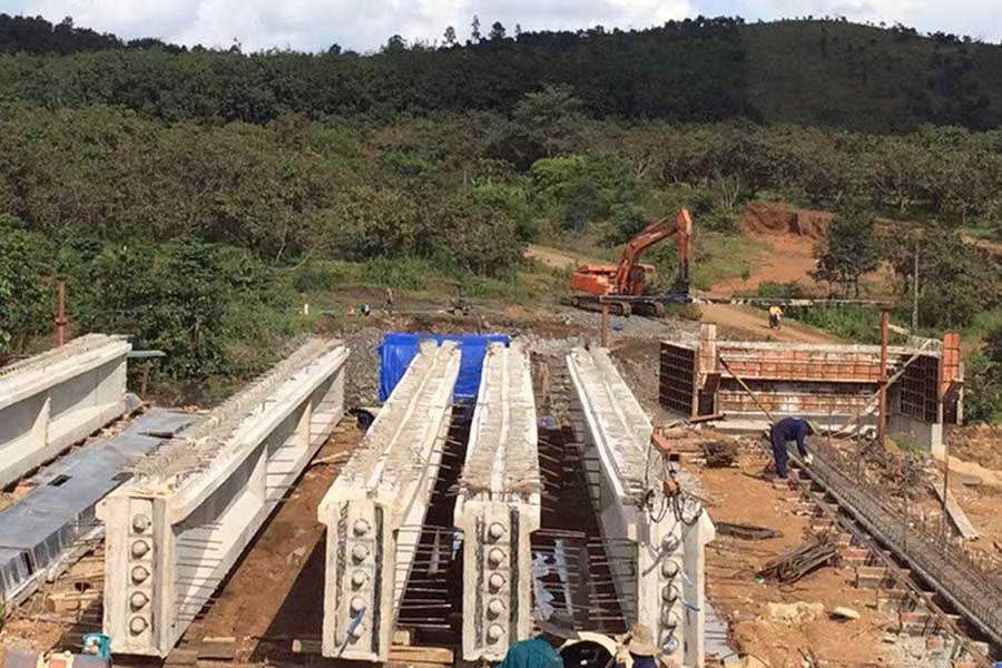 Sau khi hoàn thành, tuyến đường liên huyện Chư Pah-Ia Grai-Đức Cơ-Chư Prông sẽ kết nối với tỉnh lộ 664 (ảnh). Ảnh: Đ.T