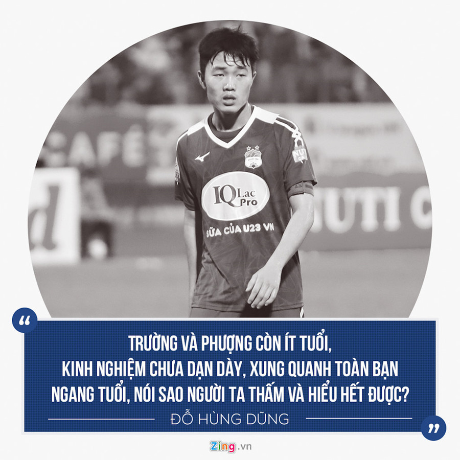 Đỗ Hùng Dũng nói về những người đồng đội, đàn em ở Olympic Việt Nam. Đồ họa: Minh Phúc.