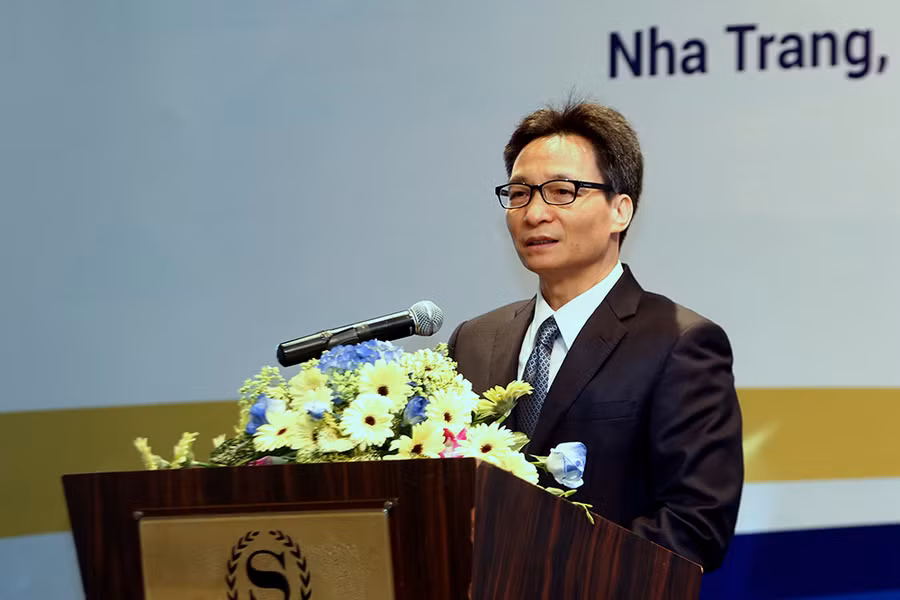 Phó Thủ tướng Vũ Đức Đam phát biểu tại hội nghị. Ảnh: VGP/Đình Nam