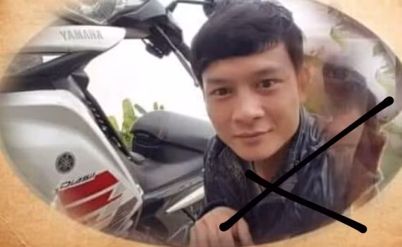 Đinh Trọng Hoan bị bắt giữ sau khi sát hại vợ.