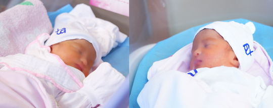  Hai bé sinh đôi của cặp vợ chồng hiếm muộn, tuổi cao chào đời khoẻ mạnh