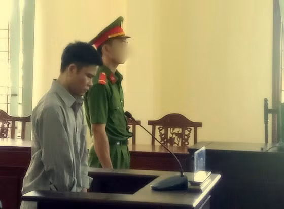 Bị cáo Thơ tại phiên tòa