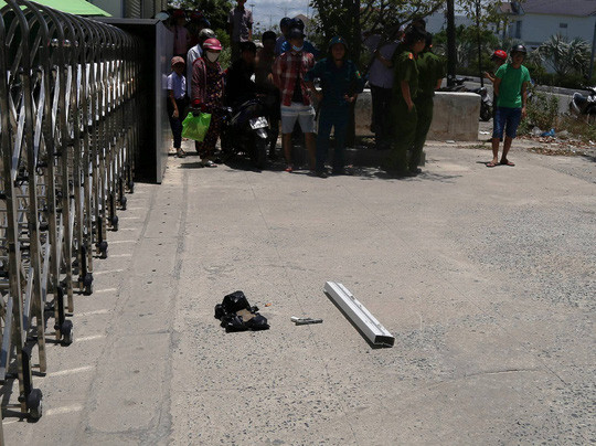 Hiện trường còn lại của vụ cướp