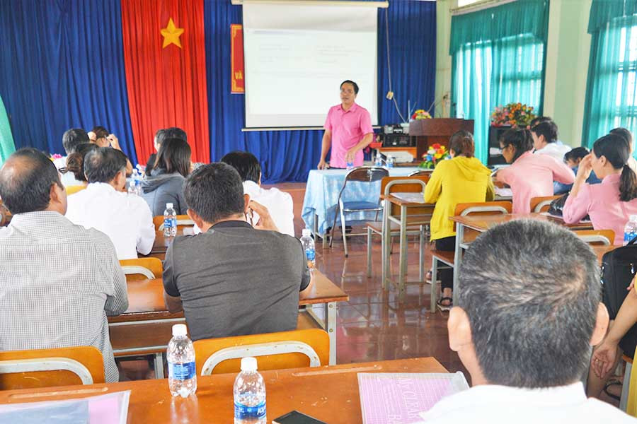 Quang cảnh buổi tập huấn. Ảnh: Đinh Yến