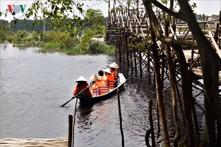  Hoặc đi xuồng chèo tay để trải nghiệm thiên nhiên lý thú và hoang sơ nơi đây.