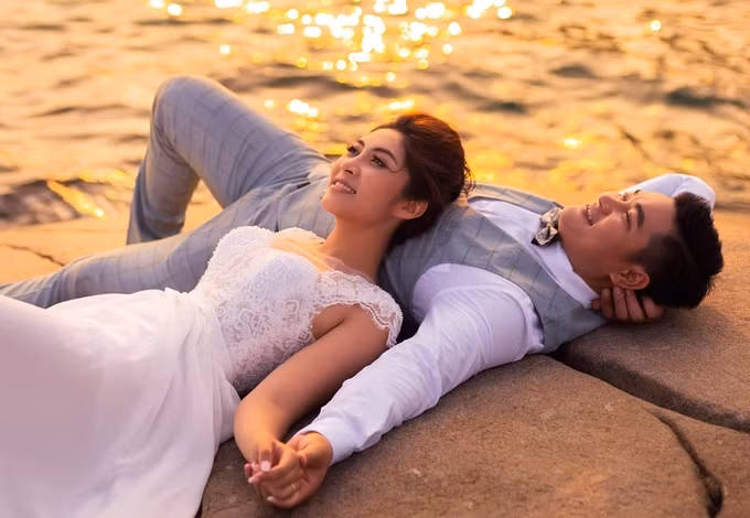 Thu Thảo và bạn trai it khi cãi nhau. 