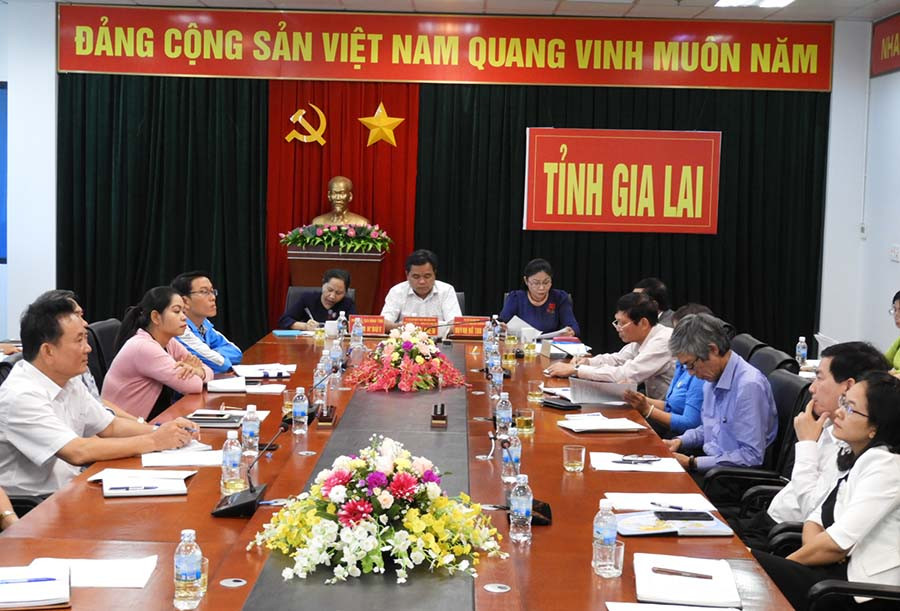 Toàn cảnh đầu cầu hội nghị tại Gia Lai. Ảnh: Thanh Nhật Toàn cảnh đầu cầu hội nghị tại Gia Lai. Ảnh: Thanh Nhật