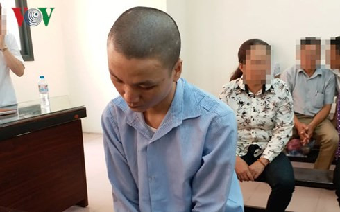 Bị cáo tại phiên tòa sơ thẩm. Bị cáo tại phiên tòa sơ thẩm.