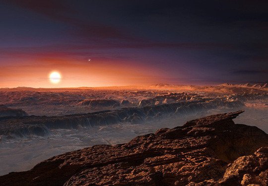 Quang cảnh trên Proxima Centarui b do NASA đồ họa từ những dữ liệu thu thập được - ảnh: NASA Quang cảnh trên Proxima Centarui b do NASA đồ họa từ những dữ liệu thu thập được - ảnh: NASA