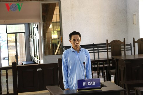 Bị cáo Nguyễn Văn Sinh tại tòa. Bị cáo Nguyễn Văn Sinh tại tòa.