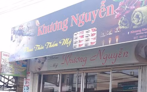 Tiệm spa xảy ra vụ việc.