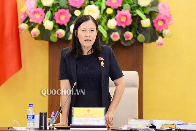 Chủ nhiệm Uỷ ban Tư pháp Lê Thị Nga Chủ nhiệm Uỷ ban Tư pháp Lê Thị Nga