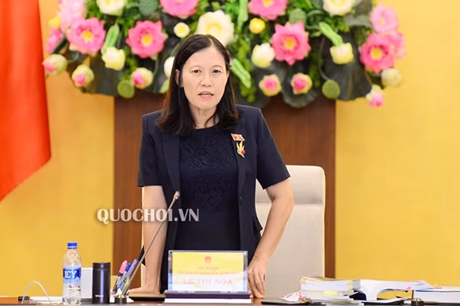 Chủ nhiệm Uỷ ban Tư pháp Lê Thị Nga
