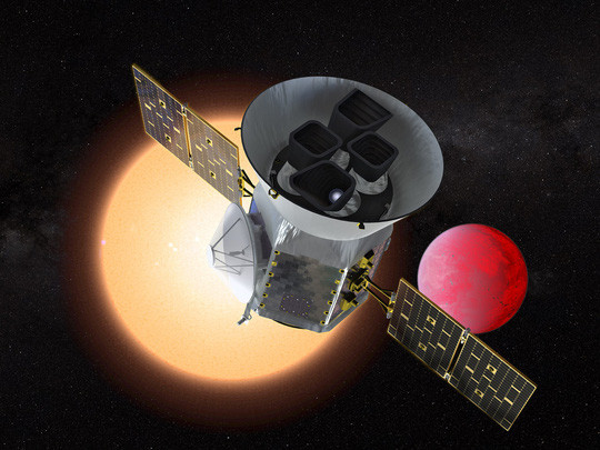 TESS và siêu trái đất bốc hơi nó vừa tìm thấy - ảnh đồ họa của NASA