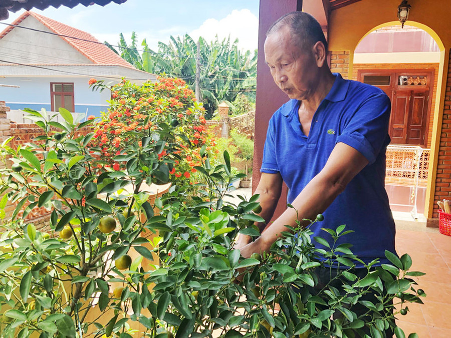 Ông Nguyễn Duy Lê với cuộc sống đời thường ẢNH: MTH