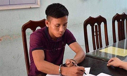 Phạm Văn Toàn tại cơ quan Công an