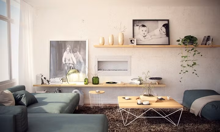  Những bức tranh về gia đình mang lại cảm giác gần gũi.