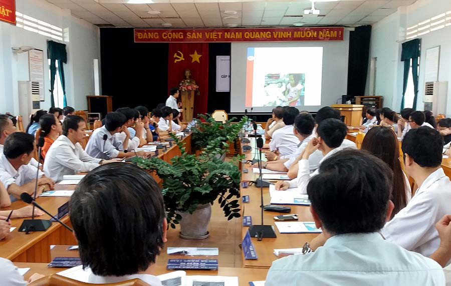 Quang cảnh lớp tập huấn. Ảnh: Như Nguyện