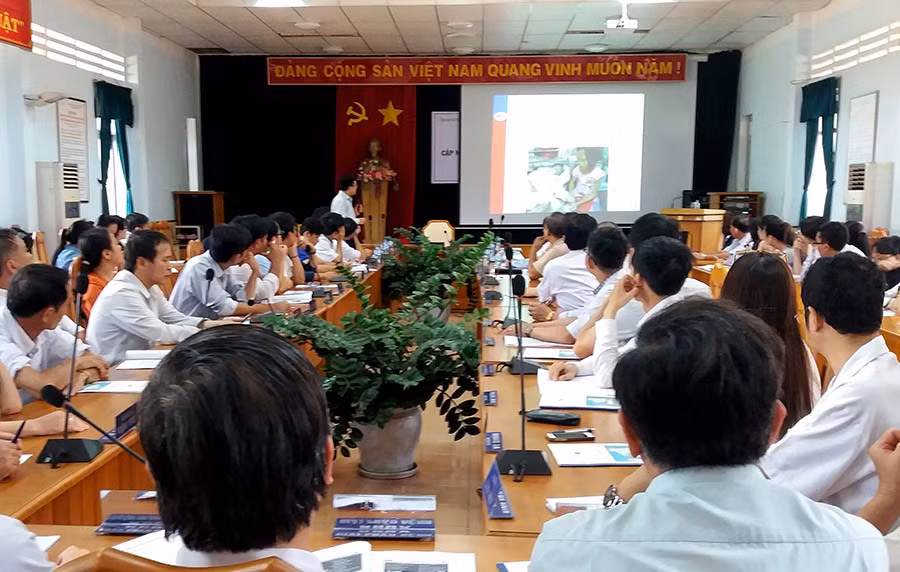 Quang cảnh lớp tập huấn. Ảnh: Như Nguyện