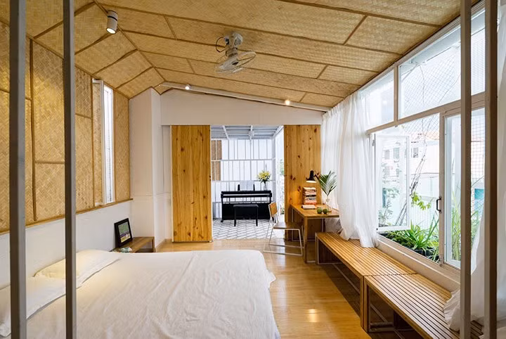 Nhờ chất liệu tự nhiên cộng với thiết kế mở nên người sử dụng luôn cảm thấy mát mẻ dù là vào những hôm nóng nực.