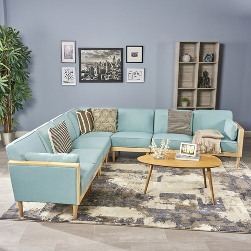 Bộ sofa chữ L cho phép bạn sắp xếp và tùy chỉnh vị trí theo nhu cầu mang lại một phòng khách sang trọng, đẳng cấp có thể tiếp đãi nhiều người cùng lúc.