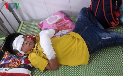 Cháu H đang được điều trị tại bệnh viện Sản Nhi Nghệ An. Cháu H đang được điều trị tại bệnh viện Sản Nhi Nghệ An.