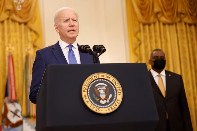 Tổng thống Mỹ Joe Biden sẽ tham dự cuộc họp trực tuyến vào ngày 12-3 với các nhà lãnh đạo Nhật Bản, Ấn Độ và Úc. Ảnh: Reuters