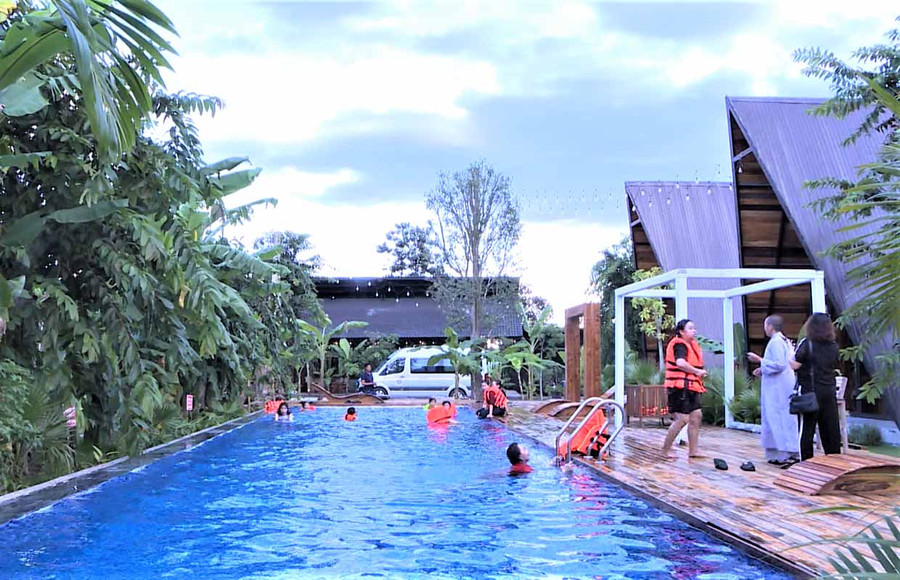 Tiên Sơn Pleiku Homestay thu hút nhiều du khách đến nghỉ dưỡng. Ảnh: Hà Đức Thành