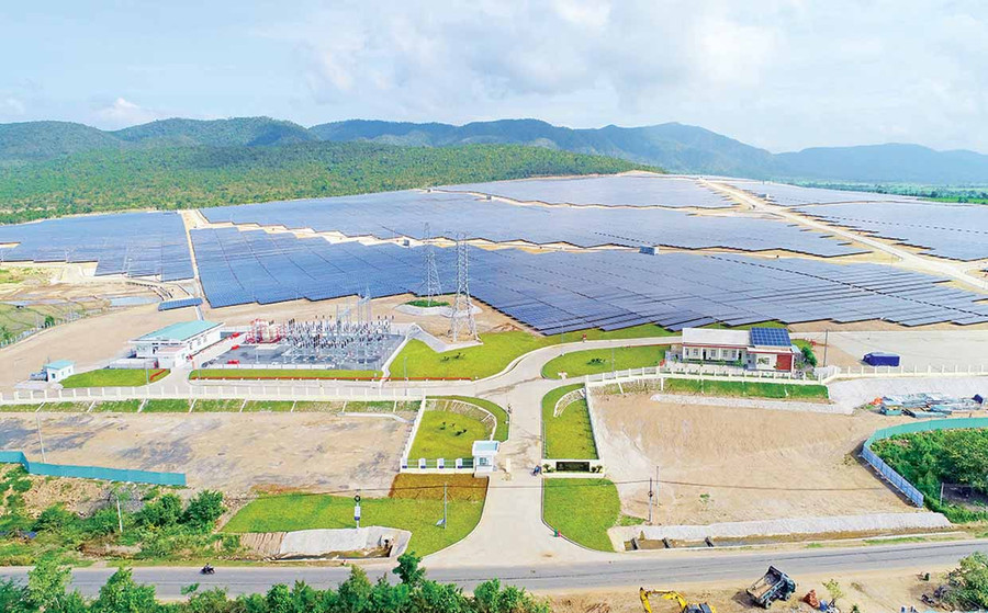 Nhà máy Điện mặt trời TTC Krông Pa được kỳ vọng sẽ đóng góp lớn cho nguồn thu ngân sách tỉnh. Ảnh: Đức Mạo