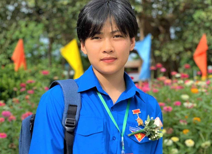 Công dân trẻ tiêu biểu Lê Thị Nhi. Ảnh: Hà Đức Thành