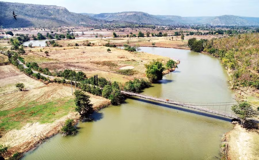 Cầu treo xã Ayun (huyện Chư Sê). Ảnh: Hùng Hoa Lư