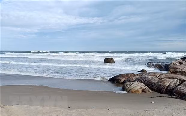 Biển Kê Gà, huyện Hàm Thuận Nam. (Ảnh: Nguyễn Thanh/TTXVN)