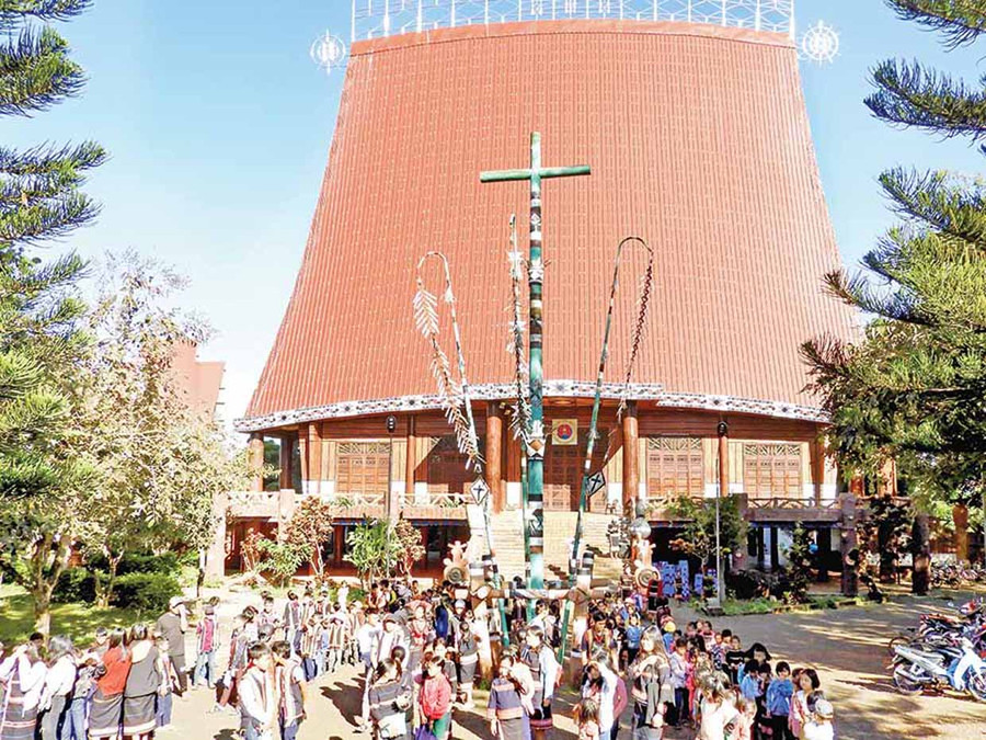 Nhà thờ Plei Chuét (phường Thắng Lợi). Ảnh Thanh Nhật