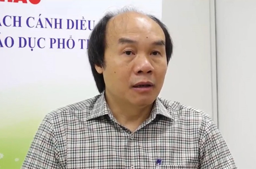 GS-TSKH Đỗ Đức Thái - Tổng chủ biên chương trình môn Toán mới, Tổng chủ biên sách giáo khoa Toán - bộ Cánh diều. Ảnh: Tô Thế GS-TSKH Đỗ Đức Thái - Tổng chủ biên chương trình môn Toán mới, Tổng chủ biên sách giáo khoa Toán - bộ Cánh diều. Ảnh: Tô Thế