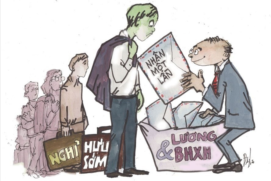 Vấn đề chính là ở chỗ với đồng lương “không đủ sống” thì chúng ta sẽ được tăng bao nhiêu? Có bù đắp cho sự mất giá đồng tiền suốt nhiều năm qua vì lạm phát? Minh hoạ của Đan/LĐO