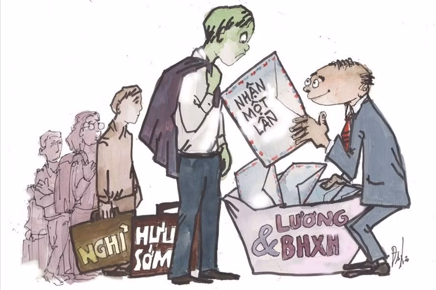 Vấn đề chính là ở chỗ với đồng lương “không đủ sống” thì chúng ta sẽ được tăng bao nhiêu? Có bù đắp cho sự mất giá đồng tiền suốt nhiều năm qua vì lạm phát? Minh hoạ của Đan/LĐO