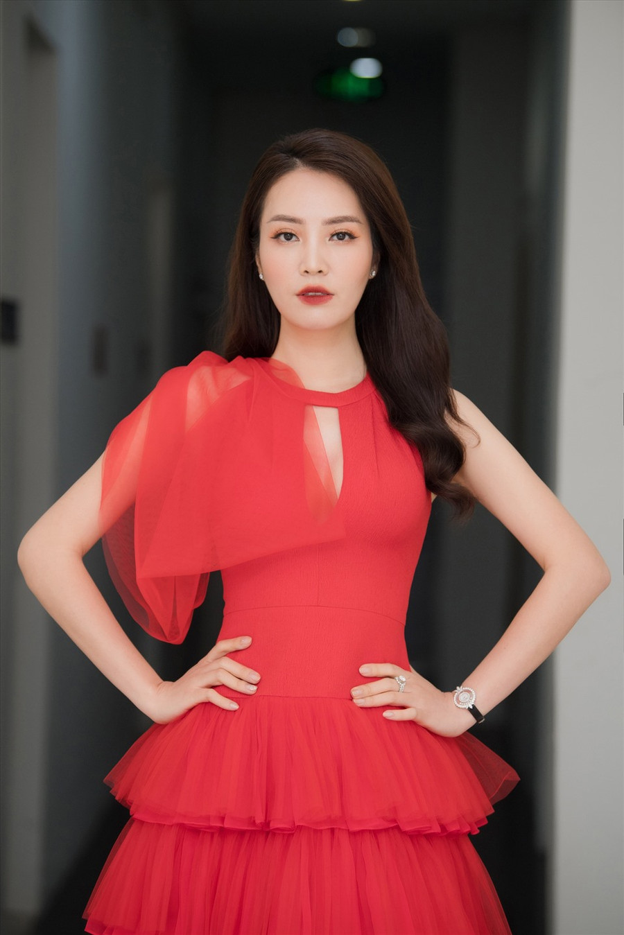 Á hậu Thuỵ Vân khẳng định, bản thân đã cố gắng rất nhiều để có được vị trí như ngày hôm nay. Ảnh: Toan Vu