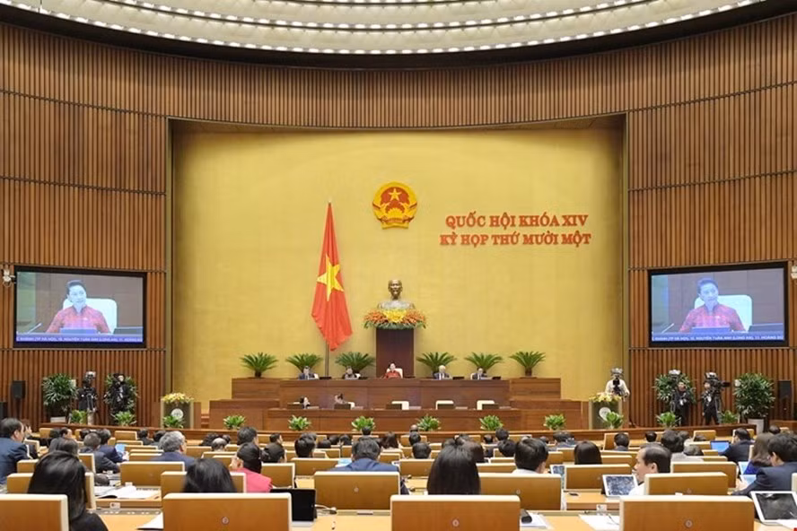 Ngày làm việc thứ 3 của kỳ họp thứ 11, Quốc hội khoá XIV. Ảnh: QH