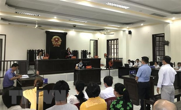 Quang cảnh phiên tòa. (Ảnh: Lê Thúy Hằng/TTXVN)