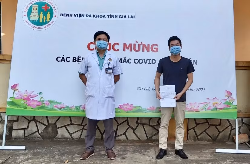 Bệnh nhân 1846 là bệnh nhân Covid-19 cuối cùng xuất viện. Ảnh: Như Nguyện