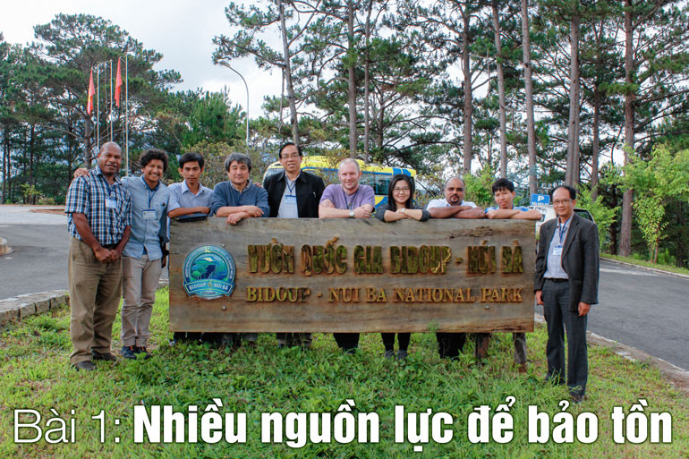 Các chuyên gia quốc tế đến làm việc tại Vườn Quốc gia (VQG) Biduop - Núi Bà trong một chương trình hợp tác 