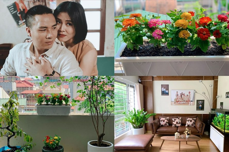 MC Hoàng Linh và ông xã sống trong một căn hộ tiện nghi ở Hà Nội. Ảnh: NVCC.