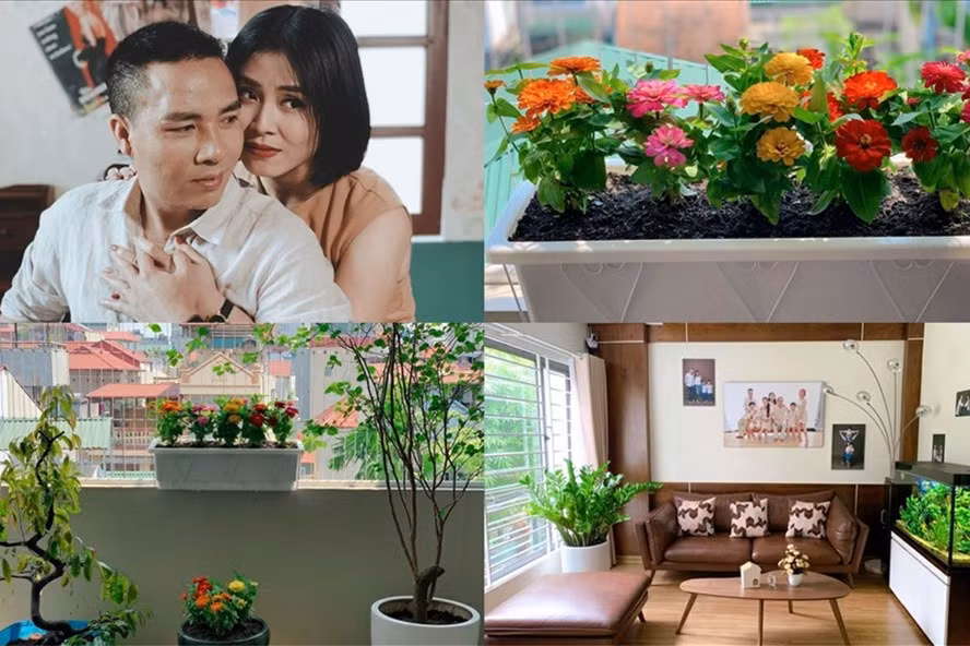 MC Hoàng Linh và ông xã sống trong một căn hộ tiện nghi ở Hà Nội. Ảnh: NVCC.