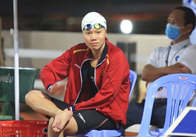 Nguyễn Thị Ánh Viên hiện đang tập luyện ở Thành phố Hồ Chí Minh. Ảnh: Đình Viên