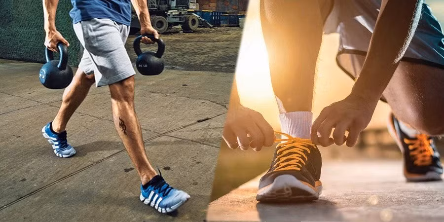 Đi bộ sai cách có thể dẫn tới chấn thương. Đồ hoạ: Vi Trần